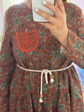 پیراهن ساحلی جیب دانتل