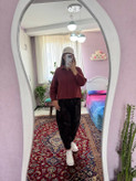 شومیز لینن کره ای جیب طرح دار