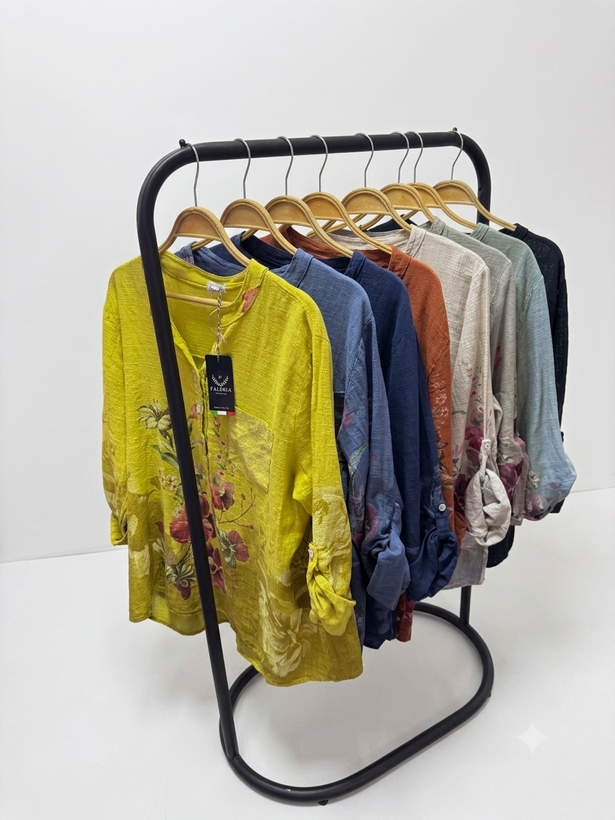 شومیز لینن ایتالیایی فالریا